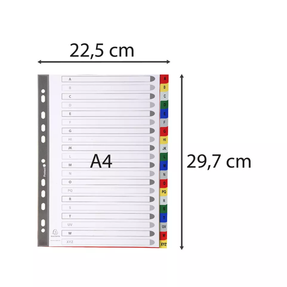 Indices PP A4 20Pt A-Z Col Tabs...