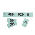 Garderobeblok 50 tickets 20x3 groen-/ St.