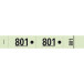 Garderobeblok 50 tickets 20x3 groen-/ St.