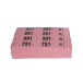 Carnet de 50 tickets vestiaires numérotés de 3 volets (dont 2 volets avec trous) - Format 20x3 cm/ Pce
