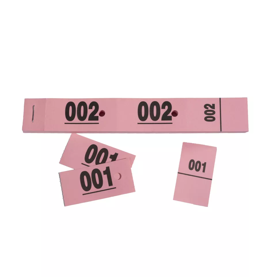 Exacompta Cloakroom Tickets/ Pc.