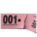 Carnet de 50 tickets vestiaires numérotés de 3 volets (dont 2 volets avec trous) - Format 20x3 cm/ Pce