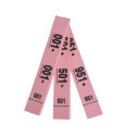 Carnet de 50 tickets vestiaires numérotés de 3 volets (dont 2 volets avec trous) - Format 20x3 cm/ Pce