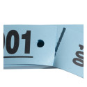 Garderobeblok 50 tickets 20x3 blauw-/ St.