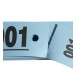 Carnet de 50 tickets vestiaires numérotés de 3 volets (dont 2 volets avec trous) - Format 20x3 cm/ Pce