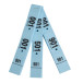 Garderobeblok 50 tickets 20x3 blauw-/ St.