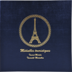 Classeur de collection pour 100 médailles souvenirs - 24,5x25 cm/ Pce