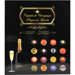 Album de collection pour 64 capsules de Champagne - 29x32,5 cm/ Pce