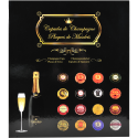 Album de collection pour 64 capsules de Champagne - 29x32,5 cm/ Pce