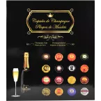Album de collection pour 64 capsules de Champagne - 29x32,5 cm/ Pce