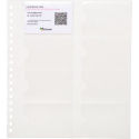 Recharge de 10 pochettes détachables pour porte cartes de visite Exactive® - 25,5x23cm/ Pce