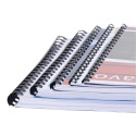 Boite 25 reliures spirales plastique 16mm/ Pce