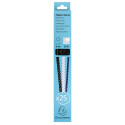 Doos 25 plast.inbind-ruggen 8mm A4 zwart/ St.