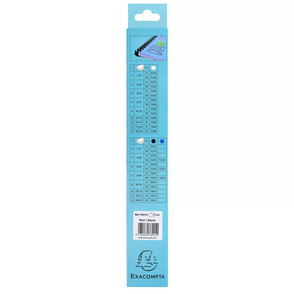 Boite 25 reliures spirales plastique...