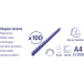 Doos100 plast.inbind-ruggen 20mm A4 zwart/ St.