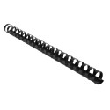Doos100 plast.inbind-ruggen 20mm A4 zwart/ St.