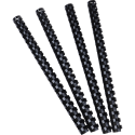 Doos100 plast.inbind-ruggen 16mm A4 zwart/ St.