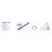 Boite 100 reliures spirales plastique 8mm/ Pce