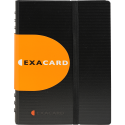 Porte cartes de visite à pochettes détachables Exacard 120 cartes Exactive® - 20x14,5cm/ Pce