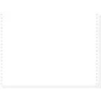 1000 feuilles de listing blanc autocopiant 380x11 2plis Bandes Caroll Détachables/ Pce