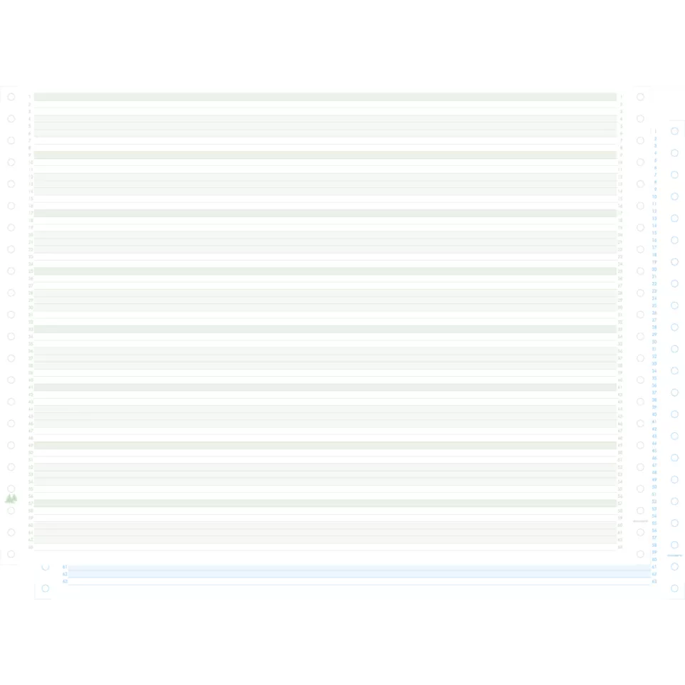 1000 feuilles de listing autocopiant...