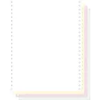 Computer listing paper 1000 NCR white/yellow/pink/green sheets - 4-part micro-perforations 240x12''/ Pc.