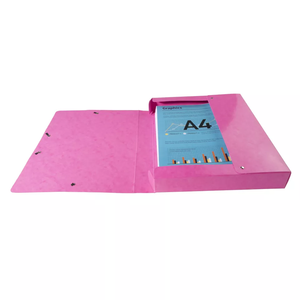 Klasseerdoos IDERAMA rug 40mm roze-/ St.