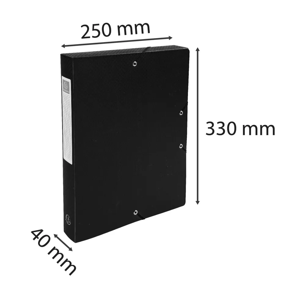 Klasseerdoos OPAK PP rug 40mm zwart-/...