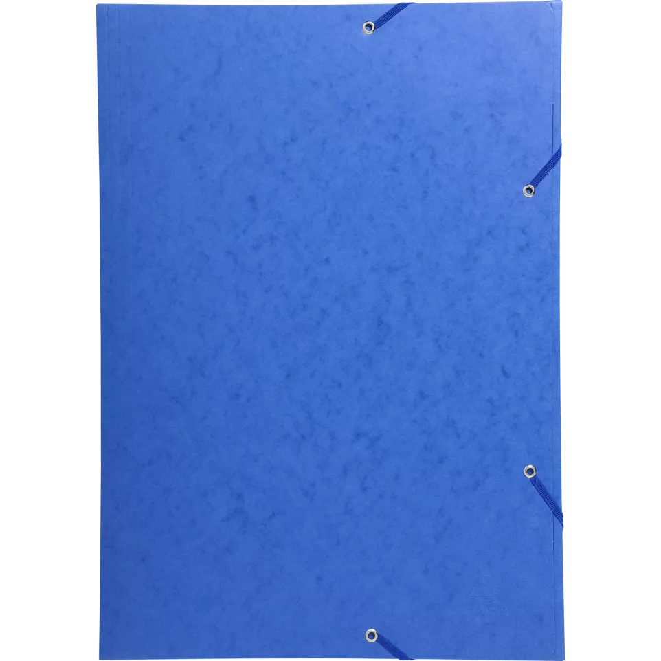 3-flap folder with elastic straps...