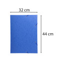3-flap folder with elastic straps 600gsm hard glazed mottled pressboard - A3 size/ Pc.