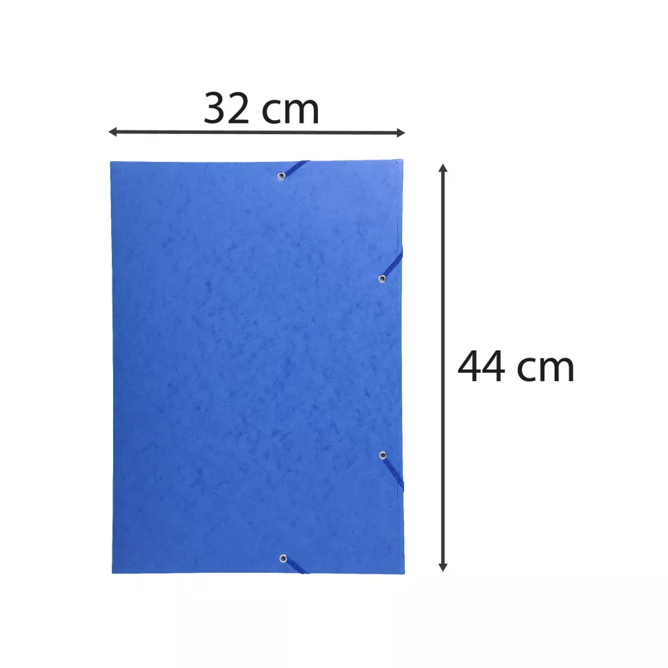 3-flap folder with elastic straps...