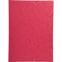 3-flap folder with elastic straps 600gsm hard glazed mottled pressboard - A3 size/ Pc.