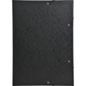 3-flap folder with elastic straps 600gsm hard glazed mottled pressboard - A3 size/ Pc.