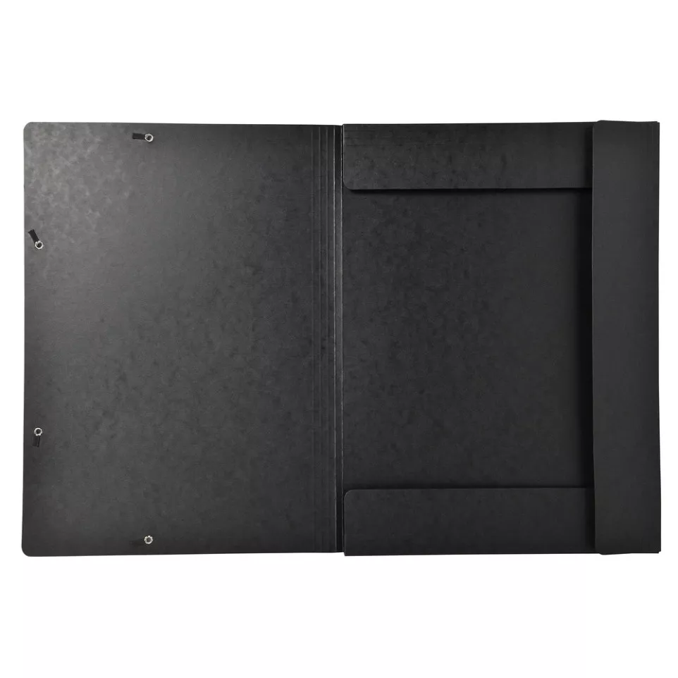 3-flap folder with elastic straps...