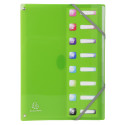 Trieur extensible en polypropylène 8 compartiments IDERAMA PP - A4/ Pce