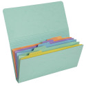 Pochette trieur carte multicolore 6 compartiments Aquarel - 26x13cm/ Pce