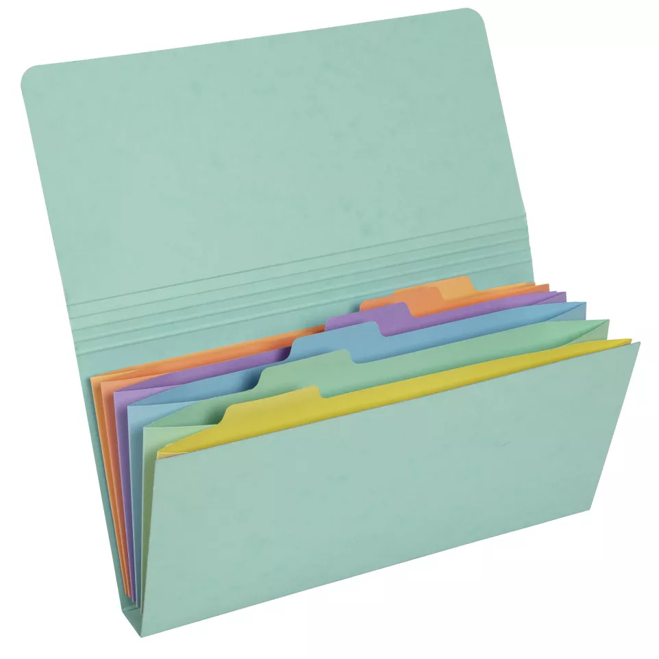 Pochette trieur carte multicolore 6...