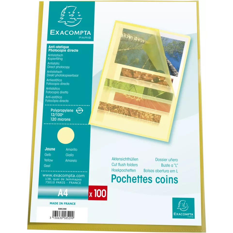 Sachet 100 pochettes polypropylène...