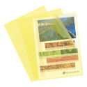 Pk100 Cut Flush Folder Stand.PP A4 yello/ Pc.