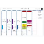 Wall Magnet Planner Week French-/ Pc.