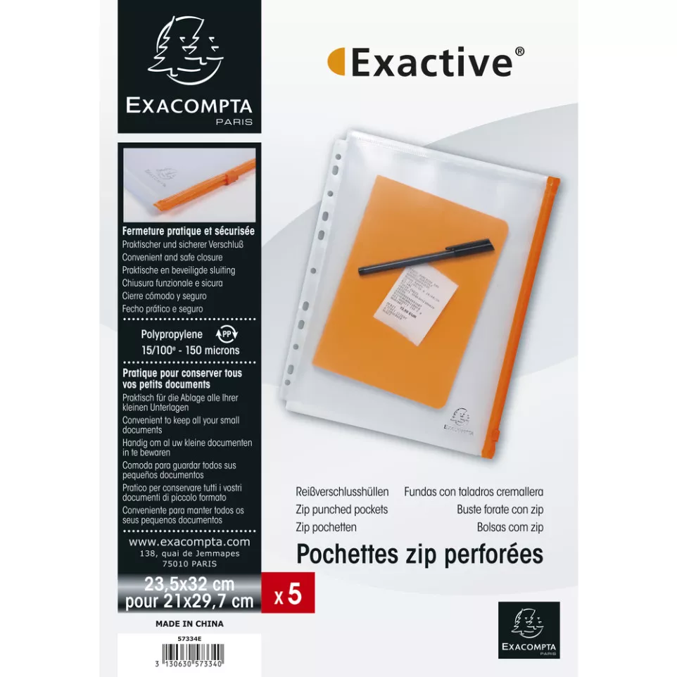 Exactive A4 Envelope Punched Pockets...
