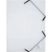 Exacompta Crystal PP Elaticated 3 Flap Folders, A4, Clear/ Pc.