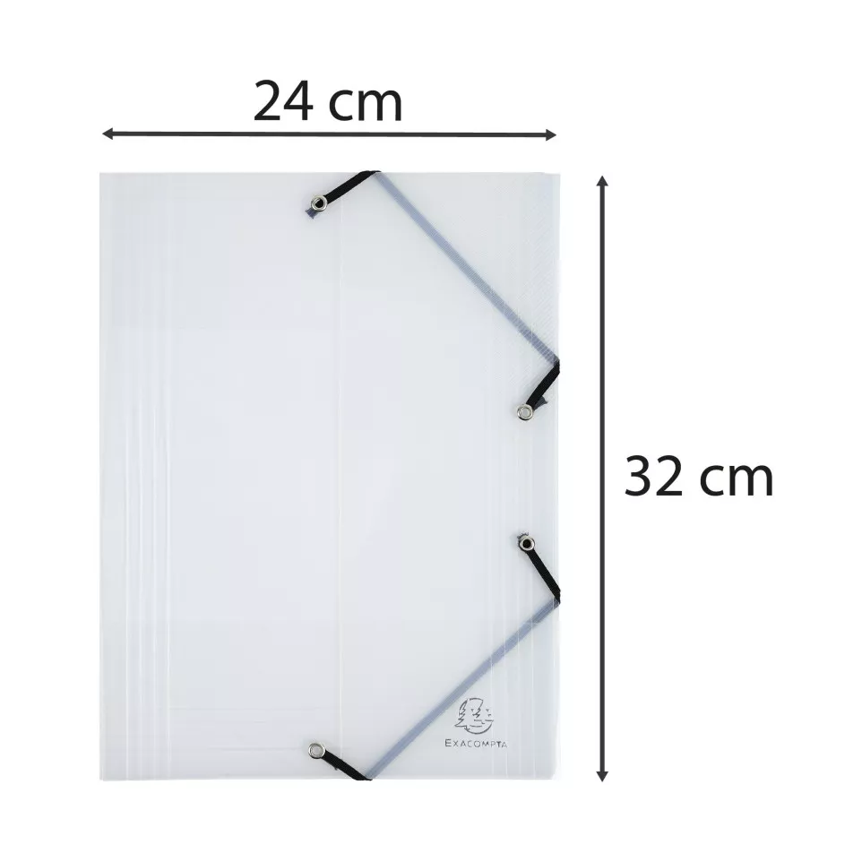 Exacompta Crystal PP Elaticated 3...