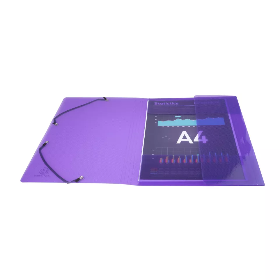 Exacompta Crystal PP Elasticated 3...