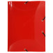 Exacompta Crystal PP Elasticated 3 Flap Folders, A4, Assorted, Pack of 5/ Pc.