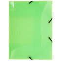 Exacompta Crystal PP Elasticated 3 Flap Folders, A4, Assorted, Pack of 5/ Pc.