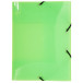 Exacompta Crystal PP Elasticated 3 Flap Folders, A4, Assorted, Pack of 5/ Pc.