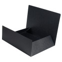 Map Glanskarton 390g-/m² 3 klep zwart/ St.