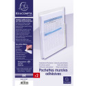 Exacompta Pack of 2 PP Adhesive Expanding Pockets A4/ Pc.