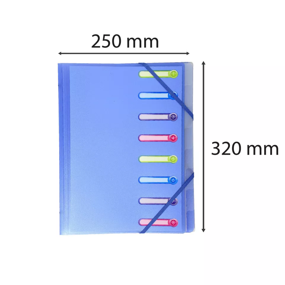 File ChromaLine Multi 3flp PP A4 8P/ Pc.